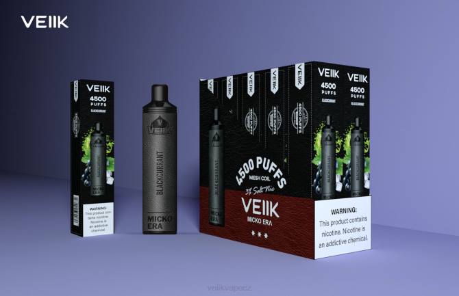 VEIIK Cracker Pod | VEIIK Micko Era 4500 vstřiků jednorázově 30 mg černý rybíz DV0Z9