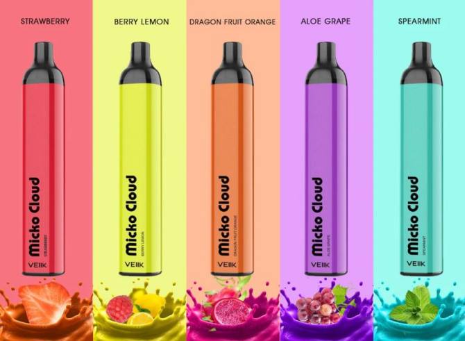 VEIIK Micko Q CZ | VEIIK Micko Cloud 3000 tahů jednorázové vape pero 10ks více příchutí DV0Z55